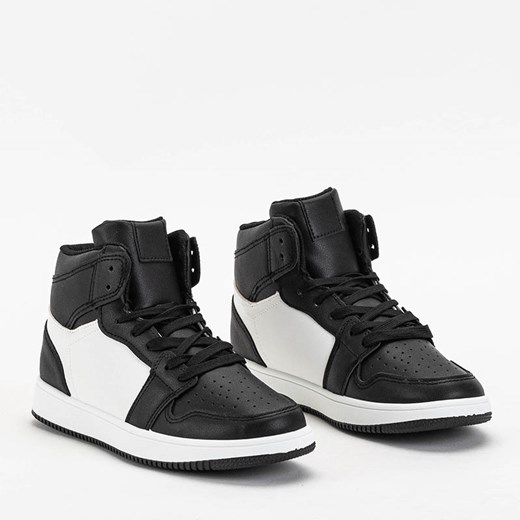 Czarno - białe sportowe buty damskie Anonu - Obuwie Royalfashion.pl 37 royalfashion.pl