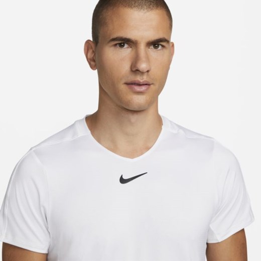Męska koszulka do tenisa NikeCourt Dri-FIT Advantage - Biel Nike XL Nike poland