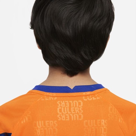 Przedmeczowa koszulka piłkarska dla dużych dzieci Nike Dri-FIT FC Barcelona - Nike M Nike poland