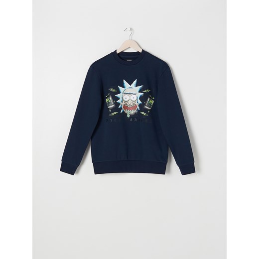 Sinsay - Bluza Rick and Morty - Granatowy Sinsay L Sinsay