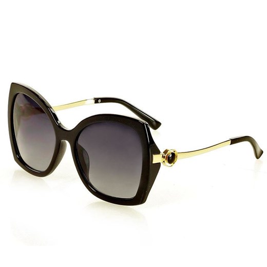 Eleganckie okulary przeciwsłoneczne MAZZINI BUTTERFLY czarny Looks Style Eyewaer uniwersalny promocja Verostilo