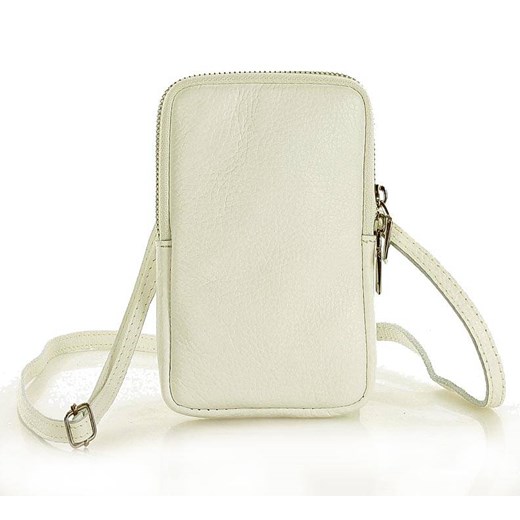 MARCO MAZZINI Etui na smartfona biały Genuine Leather uniwersalny okazyjna cena Verostilo