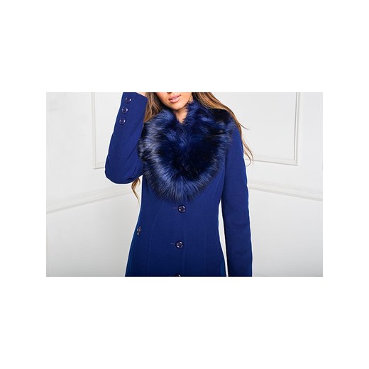 Wełniany płaszcz w kolorze niebieskim Ciriana 40 promocyjna cena Limango Polska