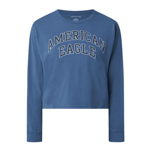 Bluzka z długim rękawem i logo American Eagle S Peek&Cloppenburg 