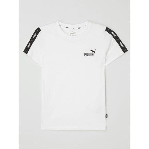 T-shirt o kroju regular fit z paskami z logo Puma 152 Peek&Cloppenburg 