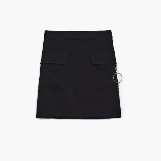 Cropp - Gładka spódnica mini - Czarny Cropp XS okazyjna cena Cropp