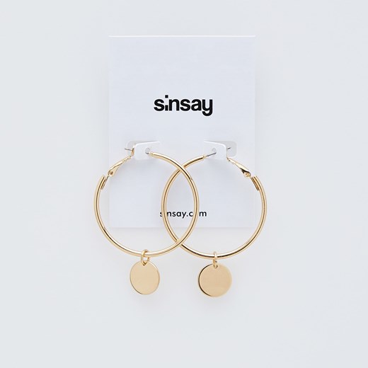 Sinsay - Kolczyki koła - Złoty Sinsay Jeden rozmiar promocyjna cena Sinsay