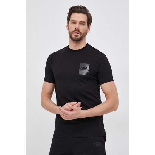 Karl Lagerfeld T-shirt męski kolor czarny z nadrukiem Karl Lagerfeld S ANSWEAR.com