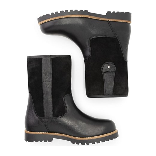 Skórzane botki "R.Cassels" w kolorze czarnym Nogrz 42 wyprzedaż Limango Polska