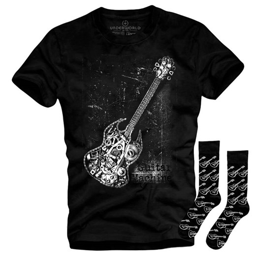 Zestaw koszulka i skarpety Underworld Guitar Machine Underworld ONE SIZE wyprzedaż morillo
