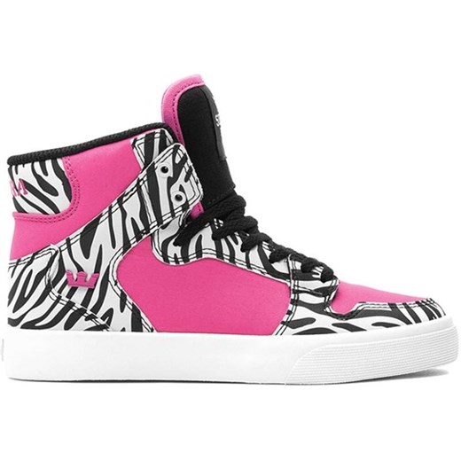buty dla dzieci SUPRA - Kids Vaider High Pink/Zebra - White (PZW)