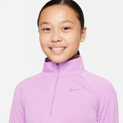 Koszulka z długim rękawem do biegania dla dużych dzieci (dziewcząt) Nike Dri-FIT Nike L Nike poland