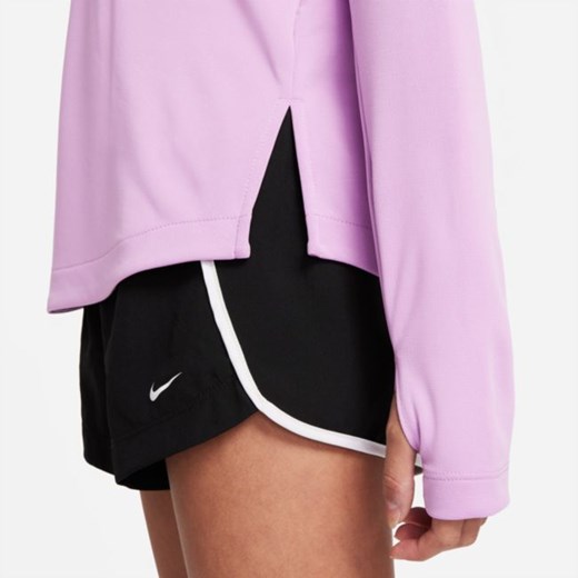 Koszulka z długim rękawem do biegania dla dużych dzieci (dziewcząt) Nike Dri-FIT Nike S Nike poland