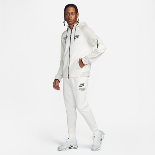 Męskie dzianinowe joggery z nadrukiem Nike Sportswear - Szary Nike 2XL Nike poland
