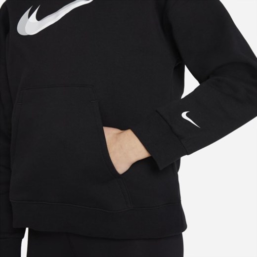 Bluza z kapturem do tańca dla dużych dzieci (dziewcząt) Nike Sportswear - Czerń Nike S Nike poland