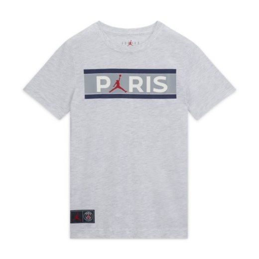 T-shirt dla dużych dzieci (chłopców) Paris Saint-Germain - Brązowy Nike L Nike poland