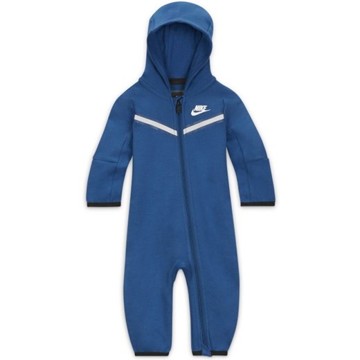 Pajacyk z zamkiem na całej długości dla niemowląt (0-9 M) Nike Sportswear Tech Nike 9-12M Nike poland