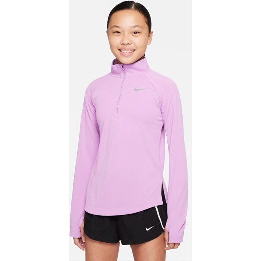 Koszulka z długim rękawem do biegania dla dużych dzieci (dziewcząt) Nike Dri-FIT Nike XS Nike poland