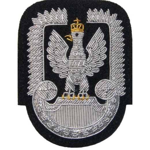 Orzełek do czapki garnizonowej Sił Powietrznych - haft bajorkiem (MIL865) SR Mon Military.pl