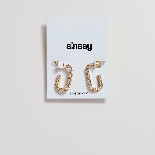 Sinsay - Wiszące kolczyki - Beżowy Sinsay Jeden rozmiar promocja Sinsay