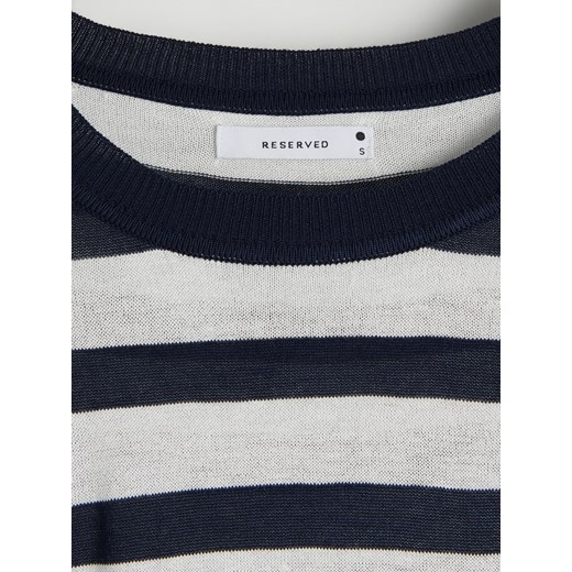 Reserved - Lekki sweter z wiskozą - Wielobarwny Reserved L Reserved