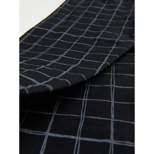 Reserved - Bawełniane legginsy ze wzorem - Czarny Reserved 152 okazyjna cena Reserved