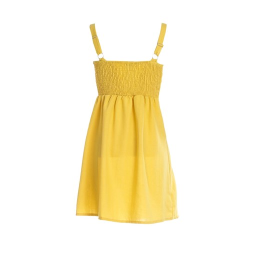 Żółta Sukienka Disagreement L promocyjna cena Born2be Odzież