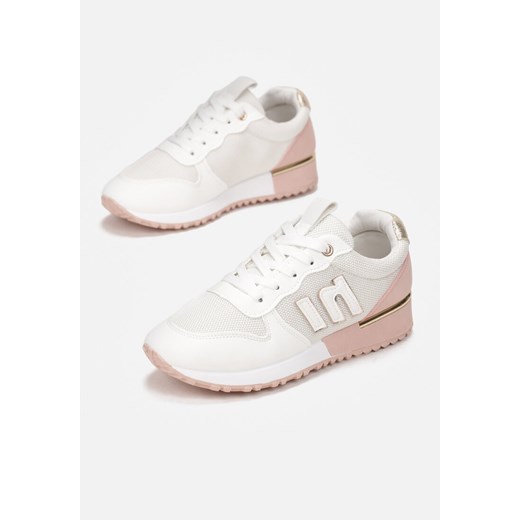 Biało-Różowe Sneakersy Dalimara 37 Born2be Odzież