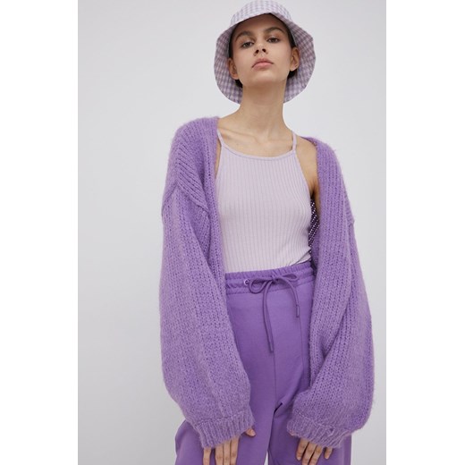 Vero Moda kardigan damski kolor fioletowy Vero Moda M ANSWEAR.com