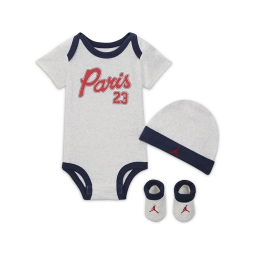 Zestaw czapka, body i buciki dla niemowląt (12–24 M) Paris Saint-Germain - Biel Nike 0-6M Nike poland