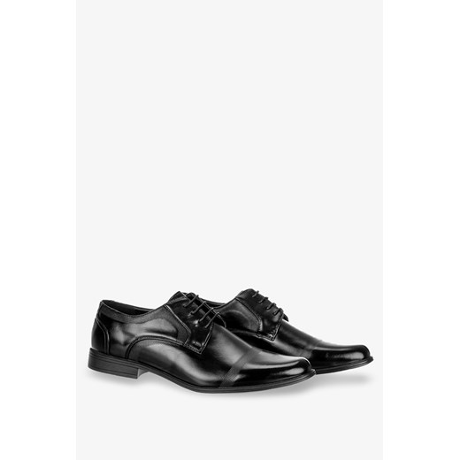 Czarne buty wizytowe sznurowane Badoxx EXC428 46 Casu.pl