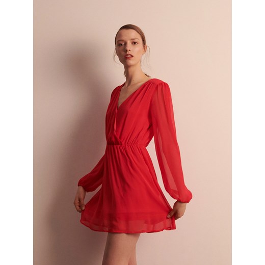 Reserved - Szyfonowa sukienka - Różowy Reserved 40 Reserved