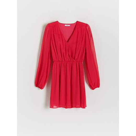 Reserved - Szyfonowa sukienka - Różowy Reserved 40 Reserved