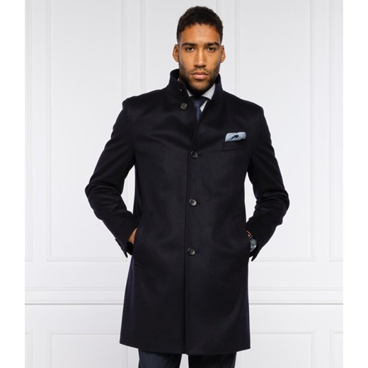 BOSS Wełniany płaszcz Shanty3 | z dodatkiem kaszmiru 52 okazja Gomez Fashion Store