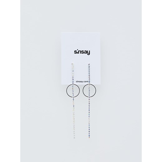 Sinsay - Wiszące kolczyki - Srebrny Sinsay Jeden rozmiar Sinsay promocyjna cena