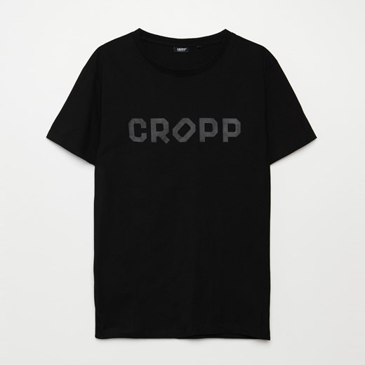 Cropp - Koszulka z nadrukiem Cropp - Czarny Cropp S Cropp