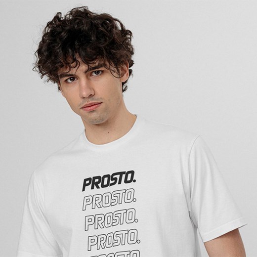 T-shirt męski PROSTO FRUGGALLY WHITE L promocja Sportstylestory.com