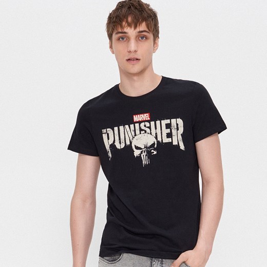 T-shirt Punisher - Czarny House S promocja House