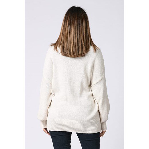 Sweter w kolorze kremowym Plus Size Company 48/50 Limango Polska okazja