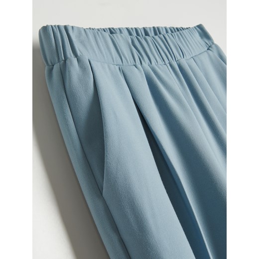 Reserved - Spodnie z elastyczną talią - Niebieski Reserved 34 Reserved