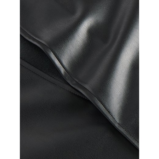Reserved - Spódnica z imitacji skóry - Czarny Reserved L Reserved