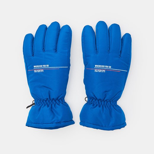 Sinsay - Rękawiczki zimowe - Niebieski Sinsay L/XL okazyjna cena Sinsay