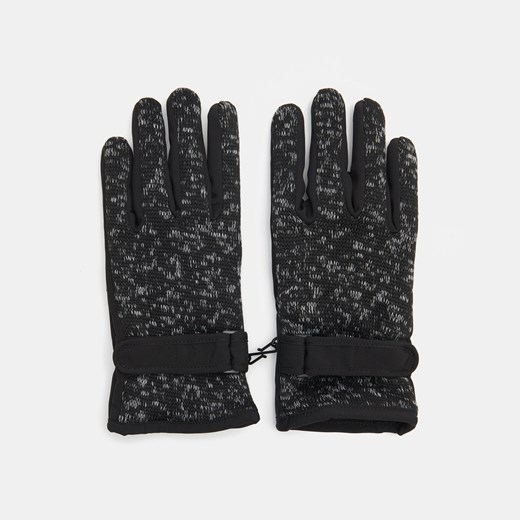 Sinsay - Rękawiczki zapinane na rzep - Czarny Sinsay S/M okazyjna cena Sinsay