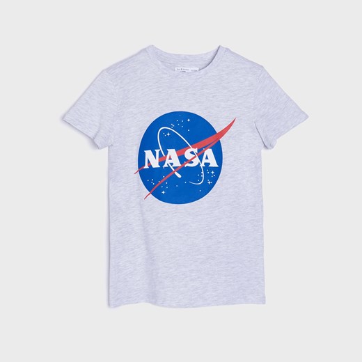 Sinsay - Koszulka NASA - Jasny szary Sinsay 116 Sinsay okazyjna cena