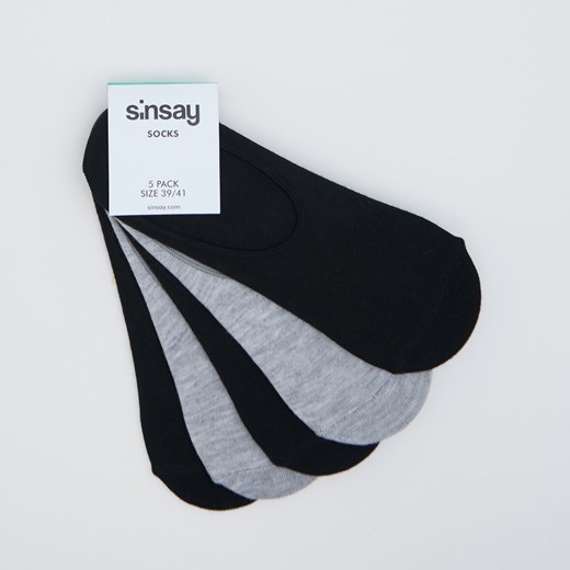 Sinsay - 5 pack stopek - Czarny Sinsay 39-41 Sinsay