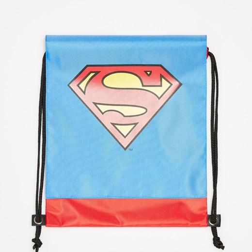 Sinsay - Plecak worek Superman - Niebieski Sinsay Jeden rozmiar wyprzedaż Sinsay
