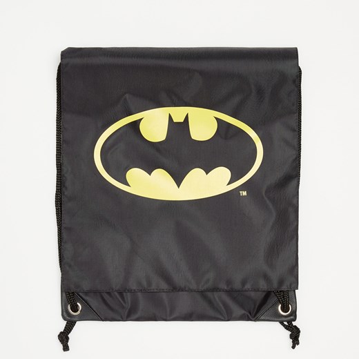 Sinsay - Plecak typu worek Batman - Czarny Sinsay Jeden rozmiar Sinsay promocja