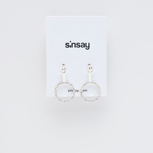 Sinsay - Kolczyki - Srebrny Sinsay Jeden rozmiar okazja Sinsay