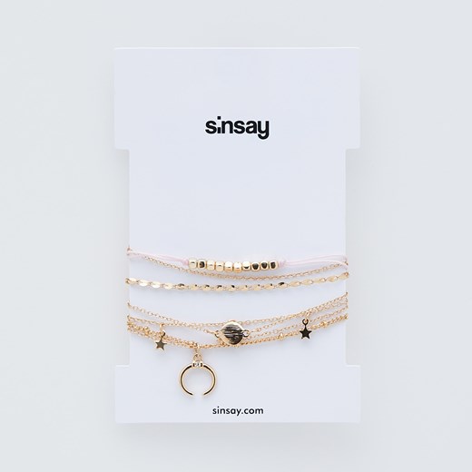 Sinsay - Bransoletki - Złoty Sinsay Jeden rozmiar wyprzedaż Sinsay