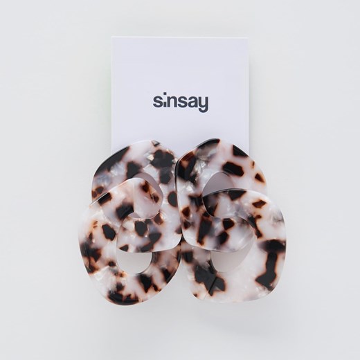 Sinsay - Kolczyki szylkret - Wielobarwny Sinsay Jeden rozmiar okazja Sinsay